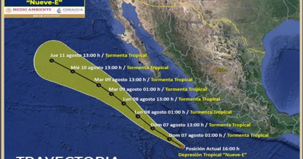 Se Forma Depresi N Tropical Nueve E En Costas De Colima Y Jalisco